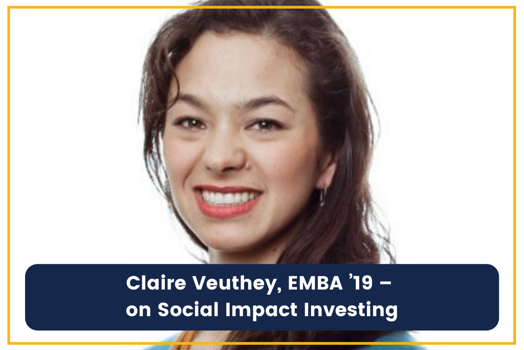 Claire Veuthey social impact investing